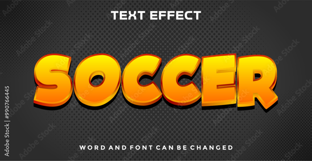 Soccer editable text effect Soccer editable text effect