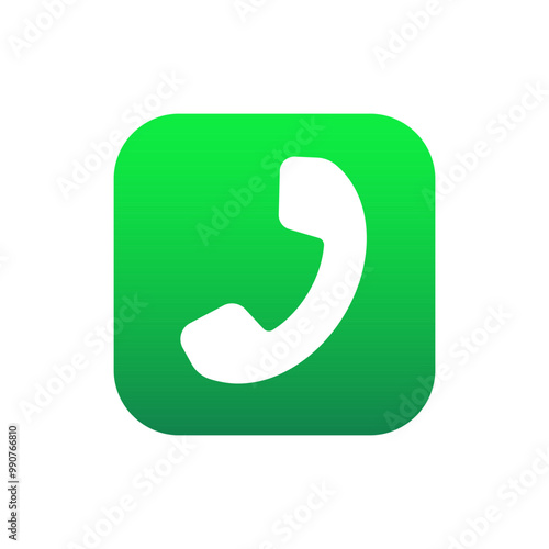 Call application for mobile phone. New icon in modern style. Call app for phone.