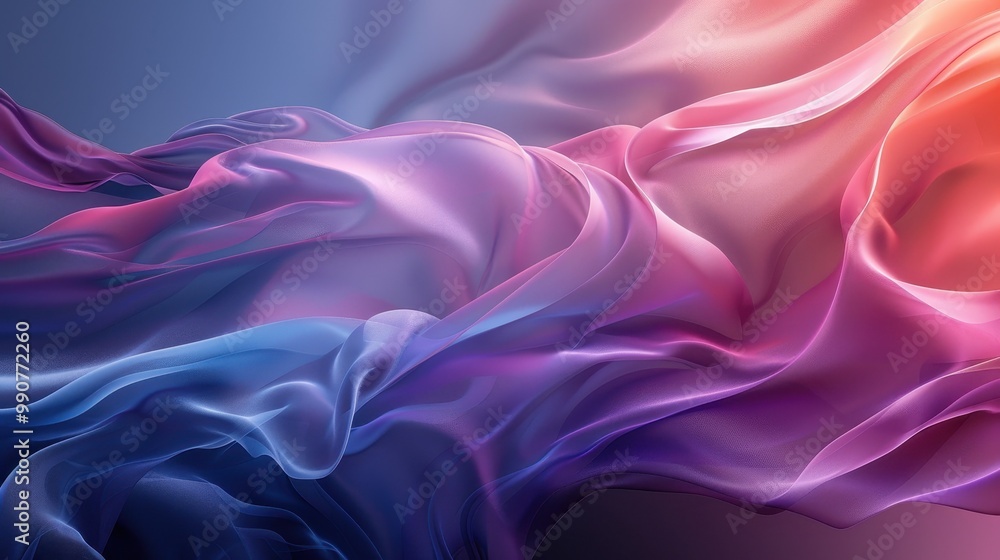 A background full of energy where blue, purple and pink colors transform into a fantastic landscape A background full of energy where blue, purple and pink colors transform into a fantastic landscape