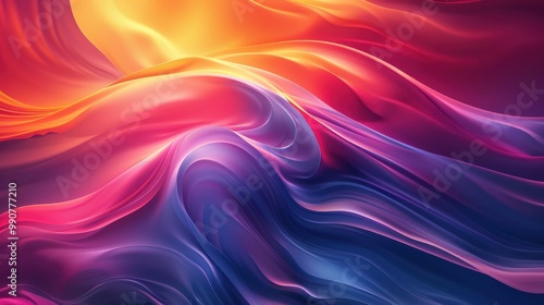 This background is reminiscent of a wonderful dream, where orange and purple waves weave into a whirlwind of emotions, and pink shades give a feeling of lightness