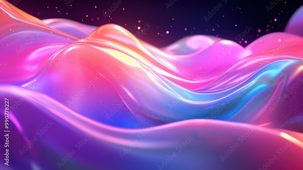 Obraz premium Abstract Colorful Waves Background