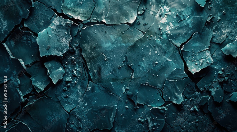 The old wall, covered with cracks and peeling, reflects the history of time The old wall, covered with cracks and peeling, reflects the history of time