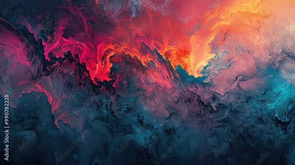 Orange elements rising above the black background create a festive mood Orange elements rising above the black background create a festive mood