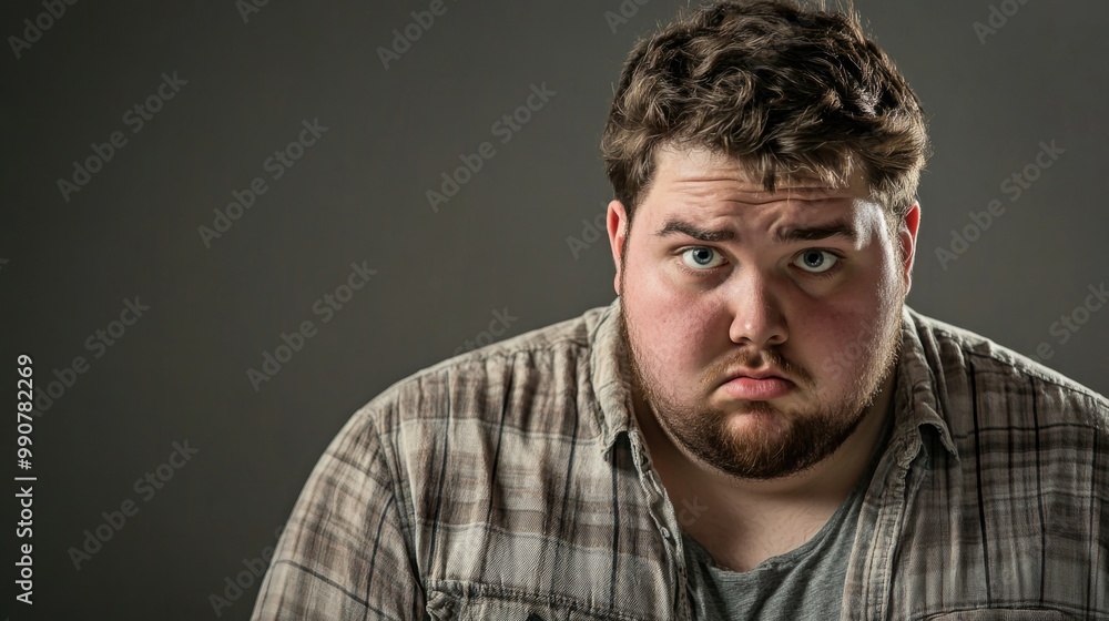 Fototapeta premium fat person with overweight