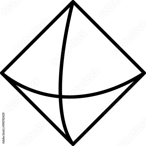 Octahedron Icon photo