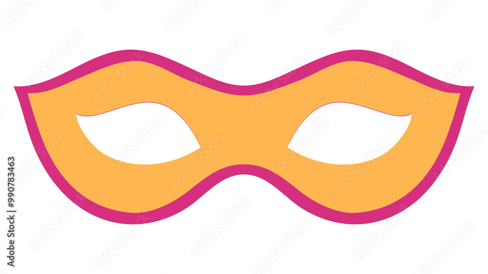 Yellow masquerade design element transparent png Yellow masquerade design element transparent png