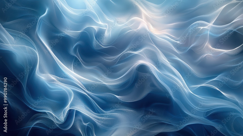 Obraz premium Calm background with soft waves, reminiscent of serenity