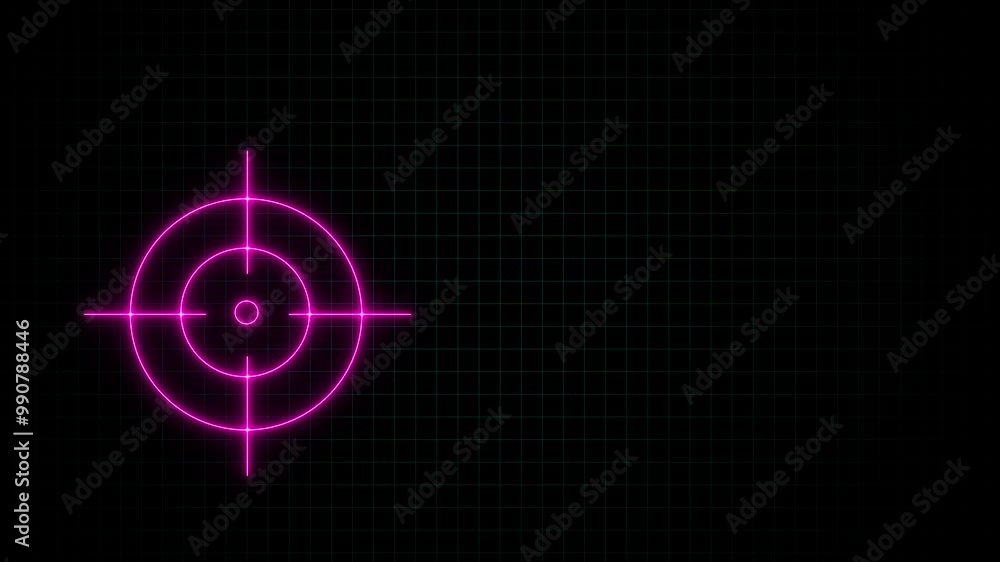 Neon glowing light target icon on black background ,Hyperrealistic animated Neon Registration Target in trendy stylish colors. Futuristic technology Neon glowing light target icon on black background ,Hyperrealistic animated Neon Registration Target in trendy stylish colors. Futuristic technology