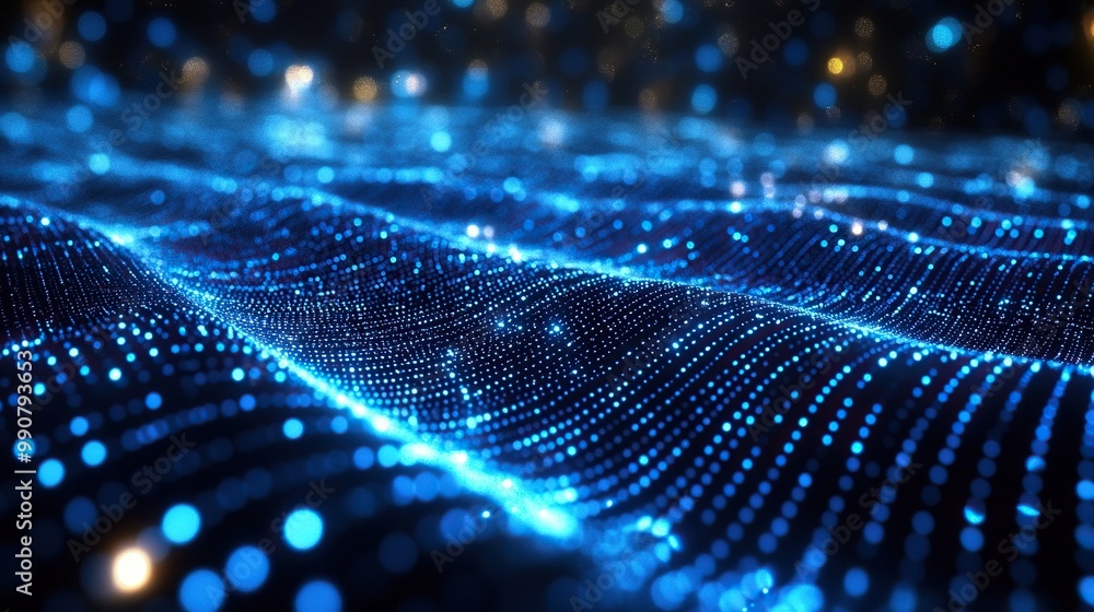 A tech-themed digital background featuring blue abstract binary lines, ideal for technology concepts. A tech-themed digital background featuring blue abstract binary lines, ideal for technology concepts.