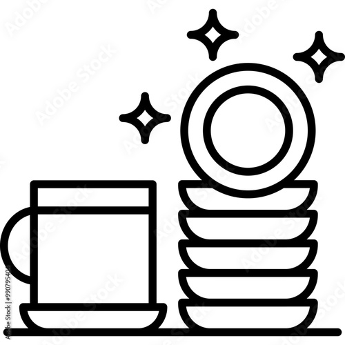 Clean Dishes Icon