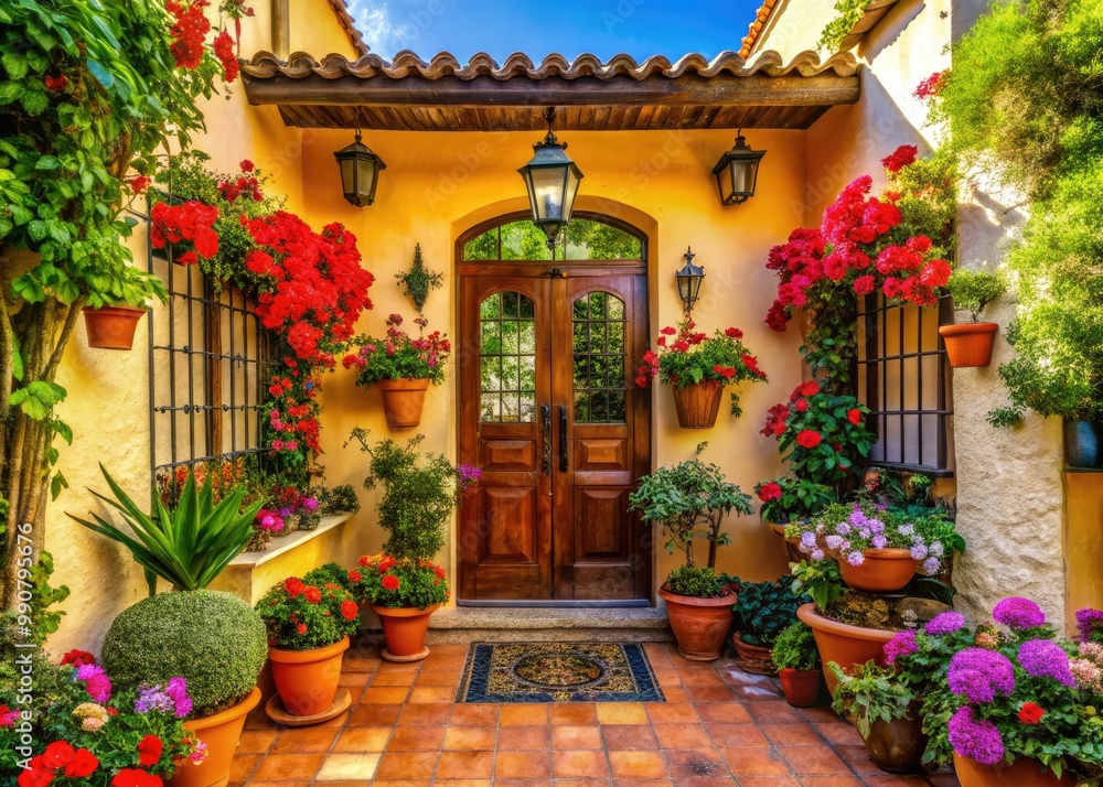Fototapeta premium Bienvenidos a nuestro hogar, un lugar con bella decoración y un ambiente acogedor, perfecto para cualquier ocasión especial o reunión familiar. ¡Disfruta!