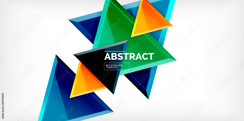 Abstract background - glossy triangles. Vector Illustration For Wallpaper, Banner, Background, Card, Book Illustration, landing page Abstract background - glossy triangles. Vector Illustration For Wallpaper, Banner, Background, Card, Book Illustration, landing page