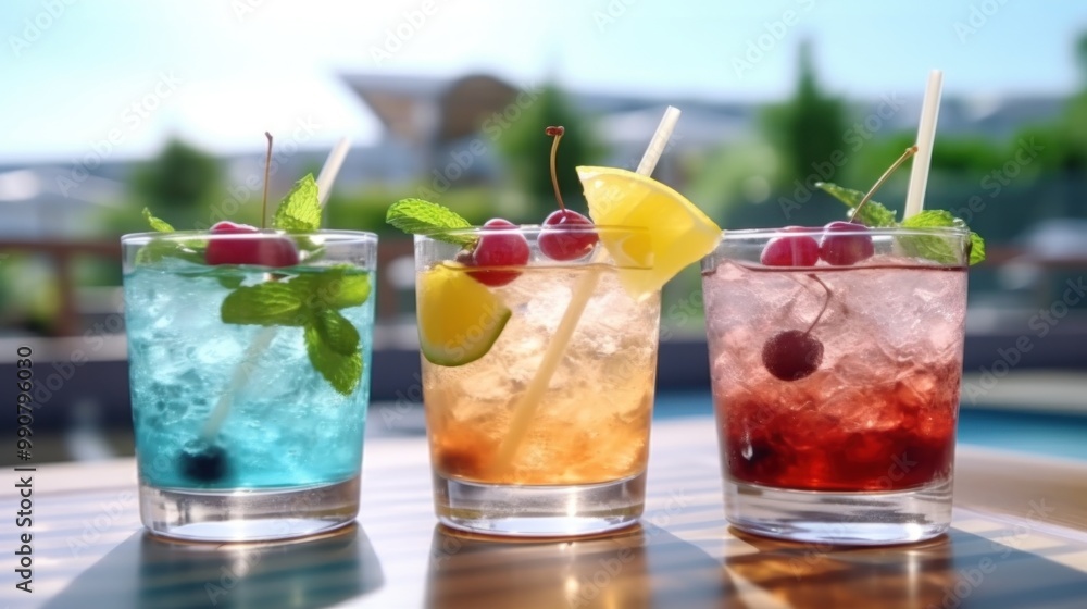 Refreshing Summer Cocktails with Cherries and Mint Refreshing Summer Cocktails with Cherries and Mint