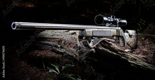 Inline muzzleloader with fluted barrel photo