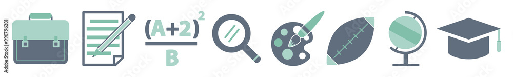 vector of education icons set vector of education icons set