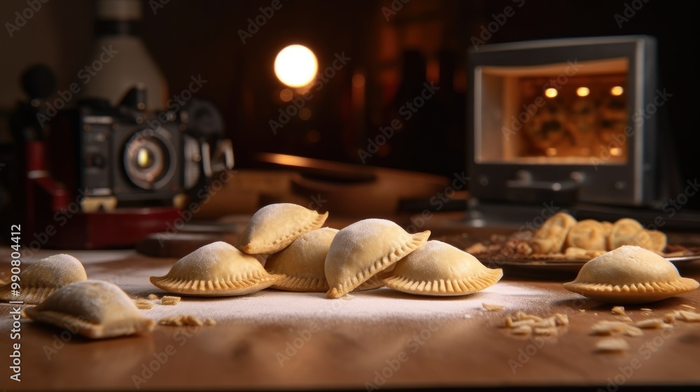 Obraz premium Golden Brown Empanadas Ready to Serve