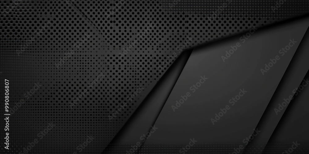 A sleek, modern black textured background with geometric patterns and layered elements. A sleek, modern black textured background with geometric patterns and layered elements.