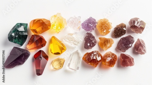 Obraz na płótnie Resin extracts displayed with pieces of tree resin. w salonie