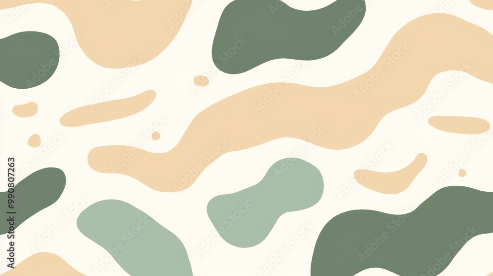 Abstract camouflage pattern with organic shapes in earthy tones. Abstract camouflage pattern with organic shapes in earthy tones.