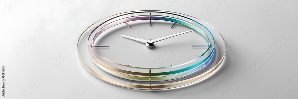 Time management project efficiency strategy goals concept. Glowing sand time passing concept