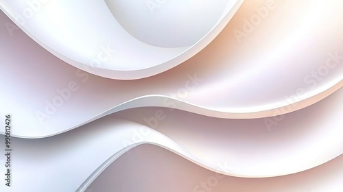 Wallpaper Mural Abstract wavy design in soft pastel colors, creating a smooth and modern aesthetic. Torontodigital.ca