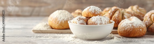 Baker using different extracts in pastry recipes.