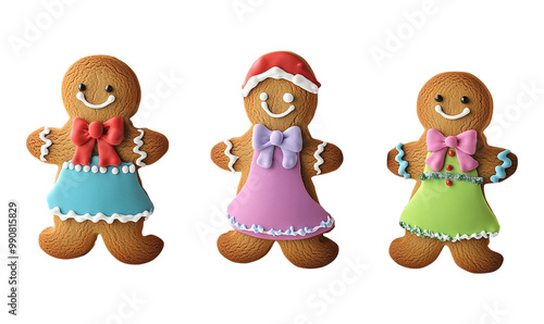 Gingerbread woman, PNG