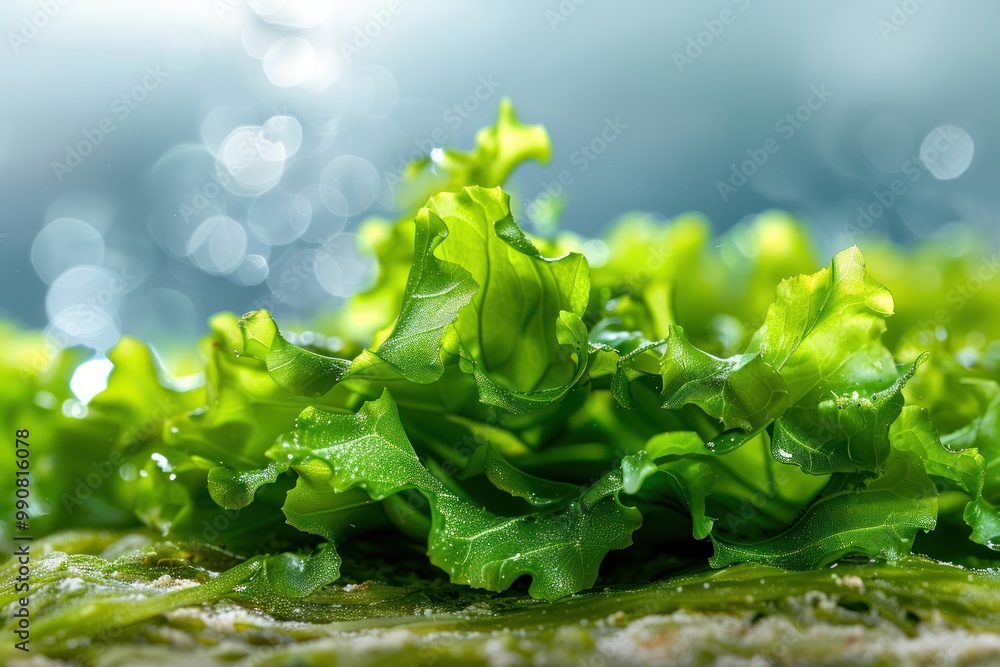 Closeup of kelp extract with marine algae.
