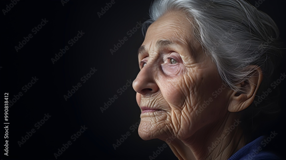 Senior individual experiencing memory loss Senior individual experiencing memory loss