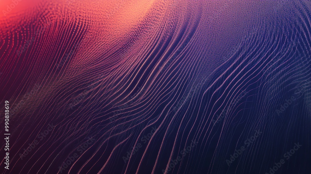 Abstract digital art with wavy lines and a gradient from red to blue. Abstract digital art with wavy lines and a gradient from red to blue.