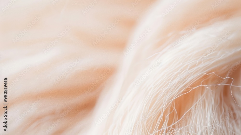 Closeup of silk peptide extract with silk threads. Closeup of silk peptide extract with silk threads.