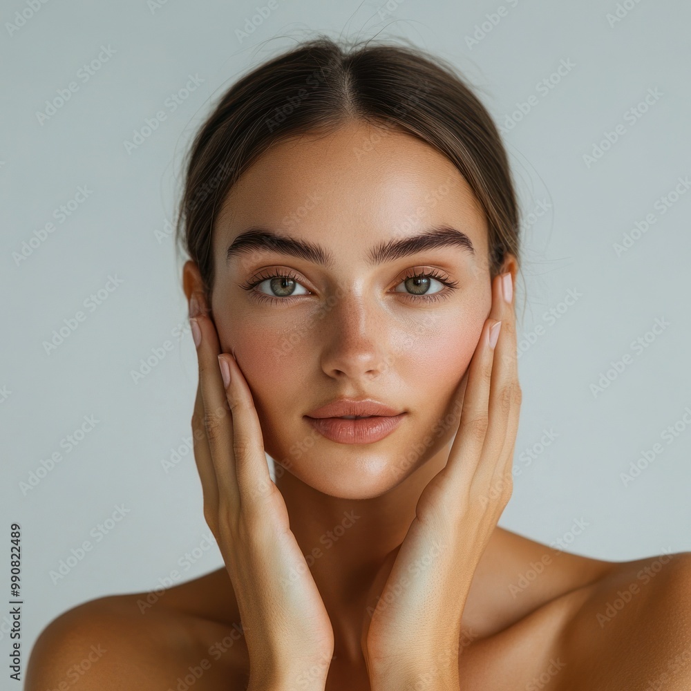 Natural elegance in minimalist portrait of young lady Natural elegance in minimalist portrait of young lady