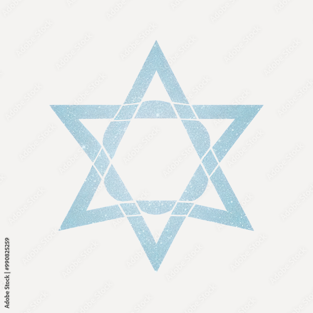 Geometric blue star design Geometric blue star design