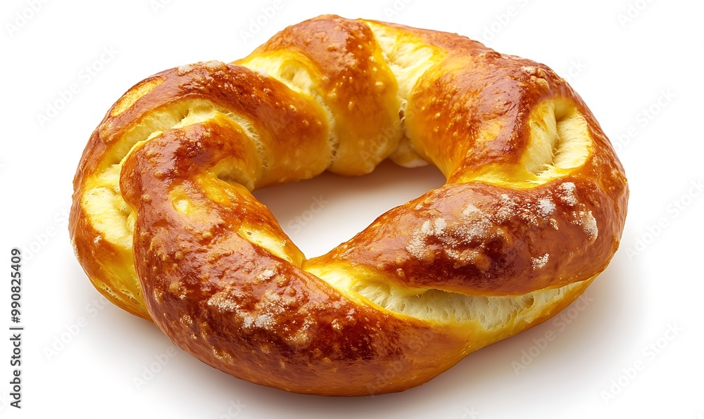 Freshly Baked Pretzel with a Golden Crust Freshly Baked Pretzel with a Golden Crust