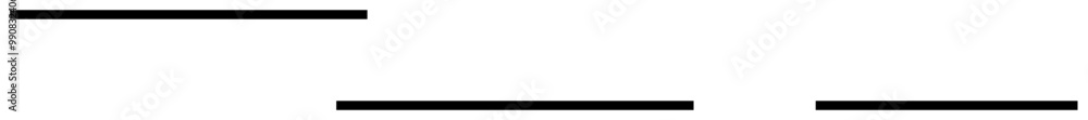 Three horizontal black lines are displayed on a white background in a minimalist style. Ideal for modern art, simplicity, abstract themes, contemporary design, and minimalist projects. Very clean Three horizontal black lines are displayed on a white background in a minimalist style. Ideal for modern art, simplicity, abstract themes, contemporary design, and minimalist projects. Very clean