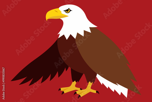 Bald Eagle vector art and illustration photo