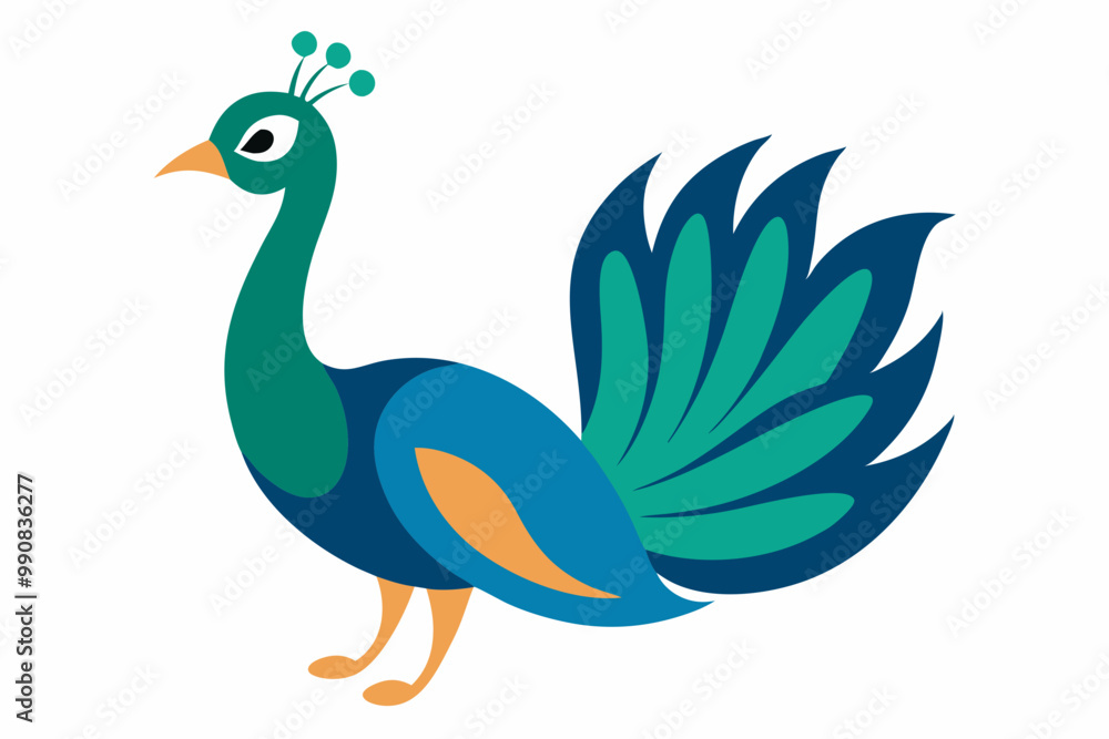 Peacock vector art and illustration Peacock vector art and illustration