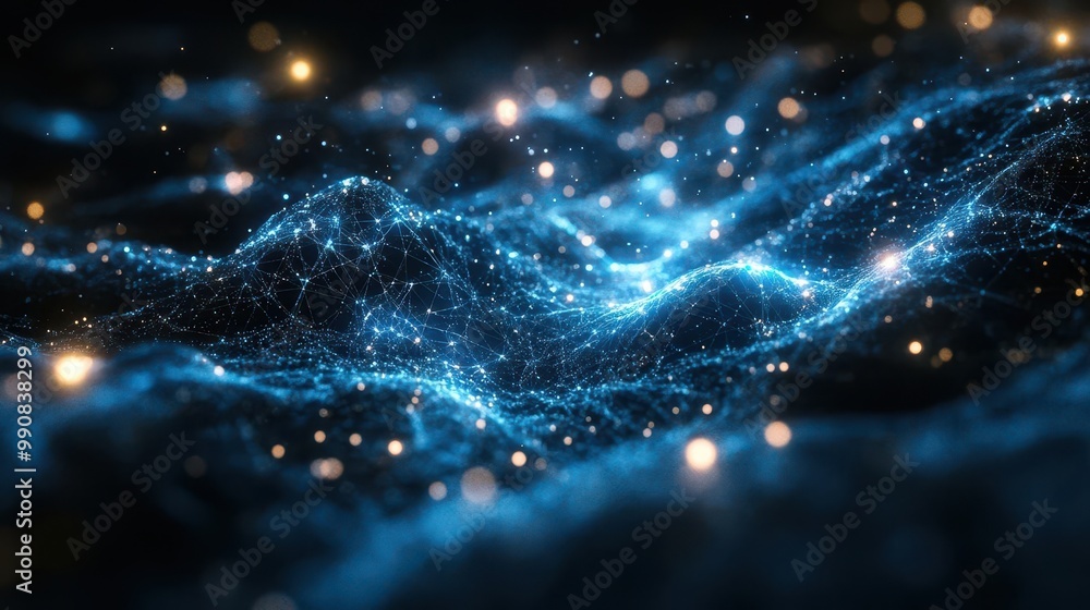 quantum supercomputer core suspended in a crystalline structure data flows visualized as streams of light with ai avatars monitoring the intricate network