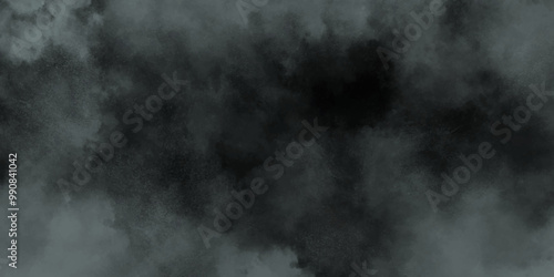  Abstract ash cloud and smoke texture in dark background. White Black fog effect transparent smoke isolated dark dramatic sky with black stormy clouds. Grunge creative and becorative fractal somke art