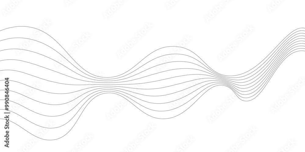 Wave lines abstract white background banner design. Vector illustration Wave lines abstract white background banner design. Vector illustration