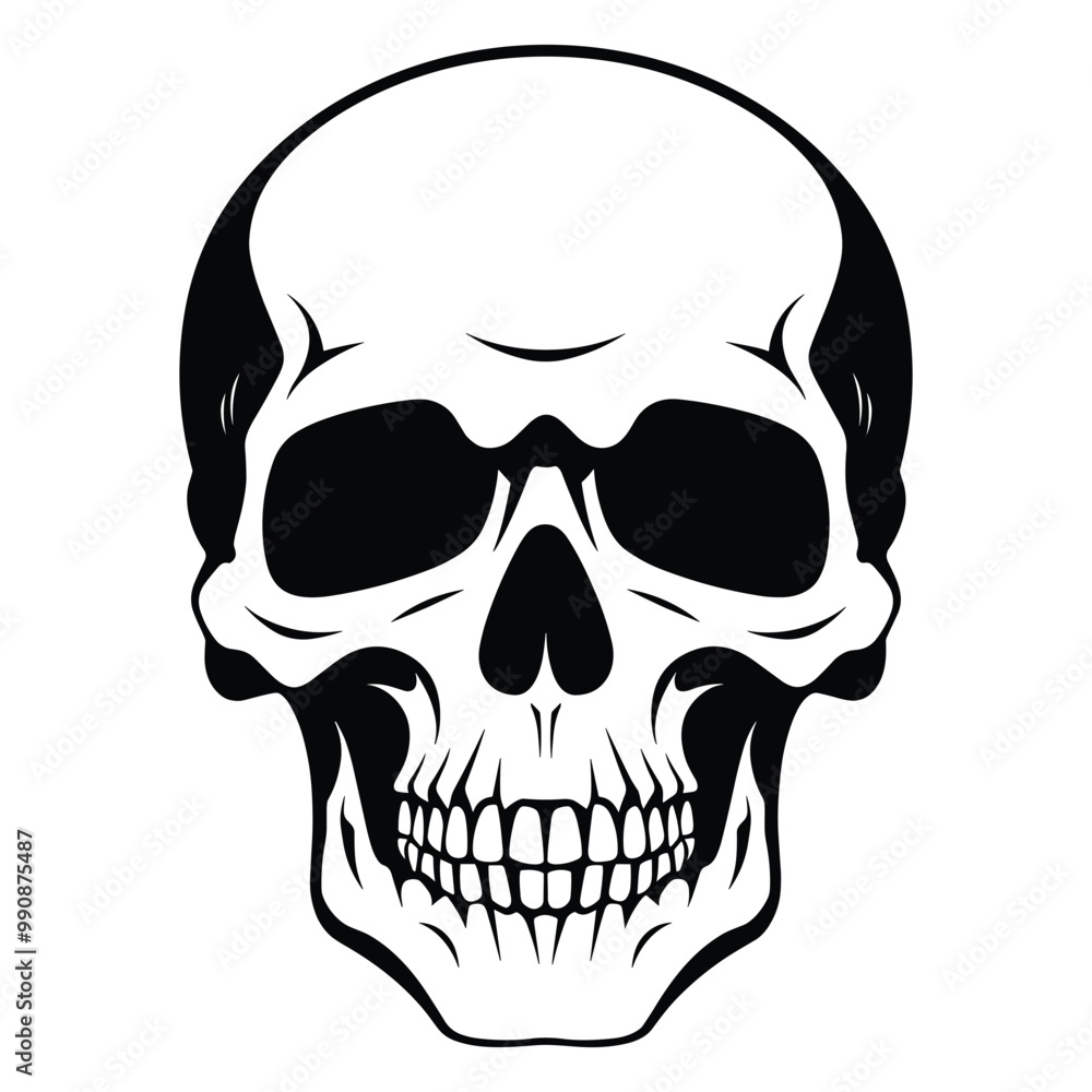 Skull silhouette vector Skull silhouette vector