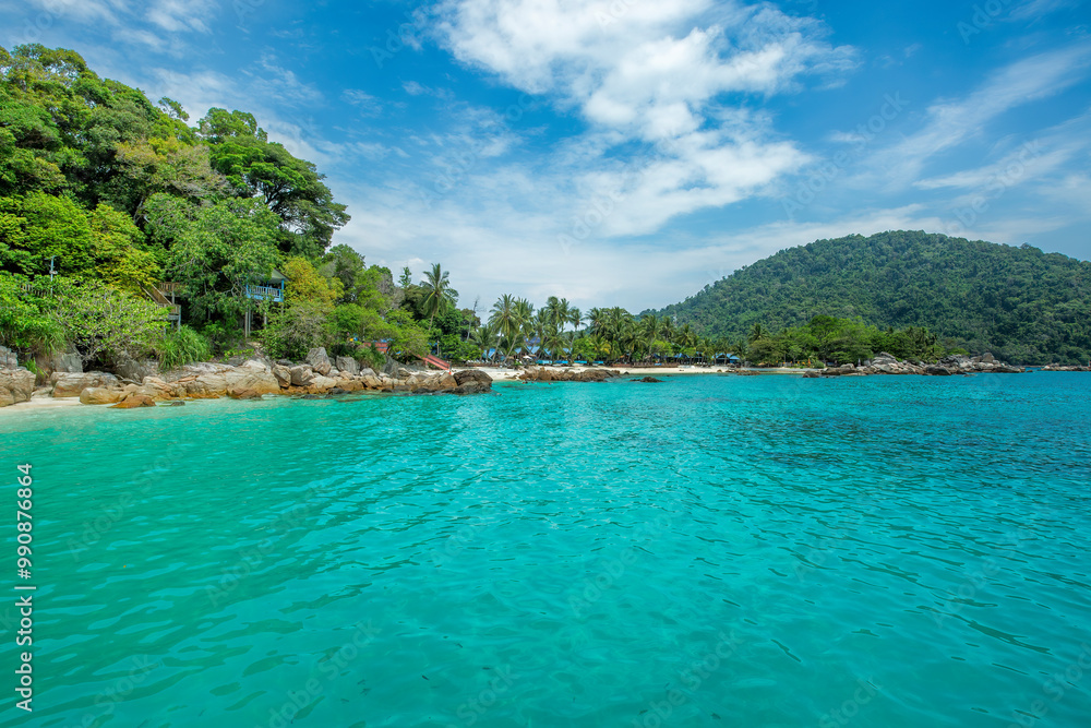 Fototapeta premium The Perhentian Island resort beach in Malaysia