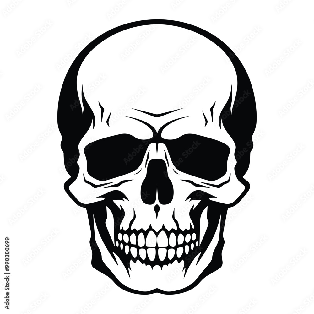 Skull silhouette vector Skull silhouette vector