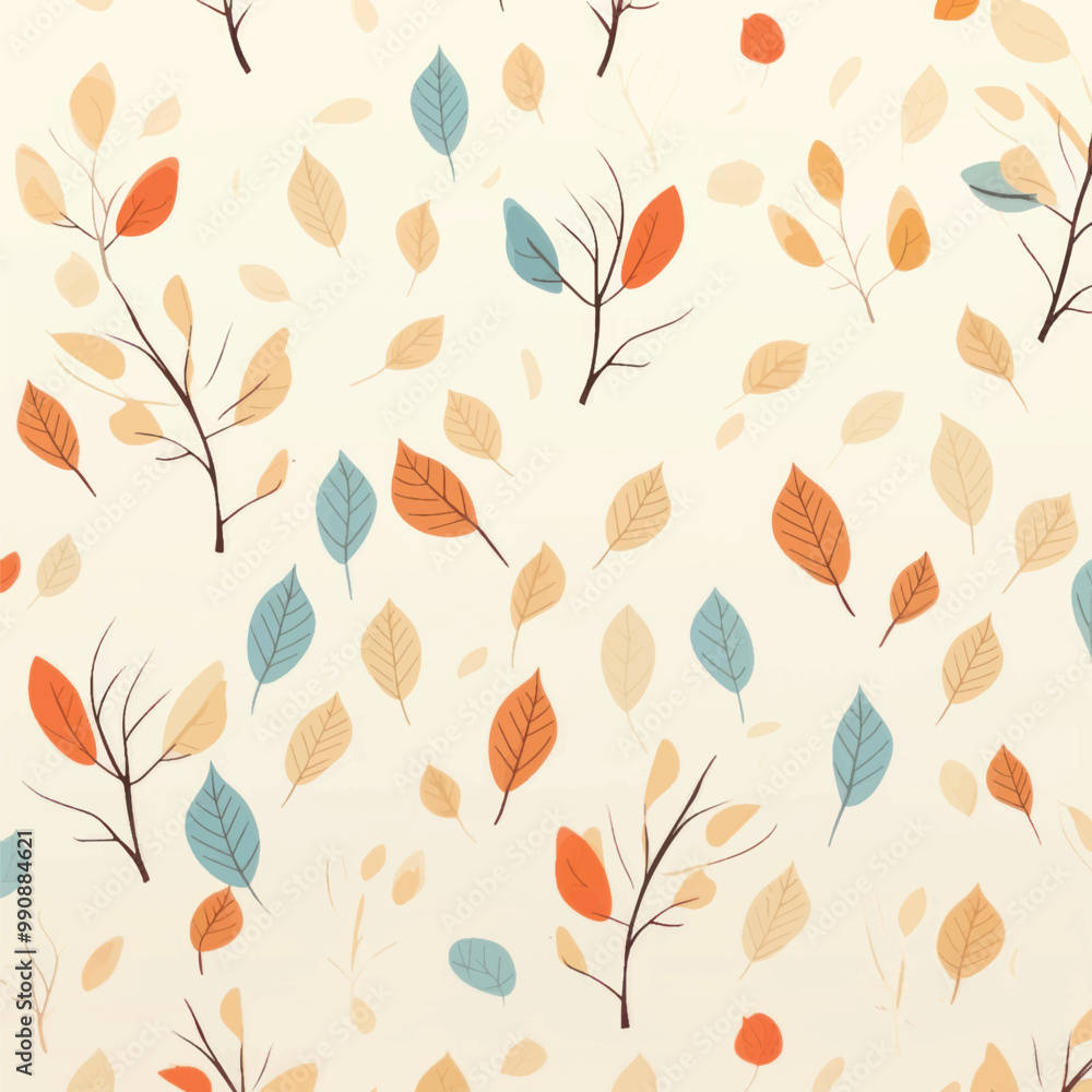Autumn leaves seamless pattern Autumn leaves seamless pattern