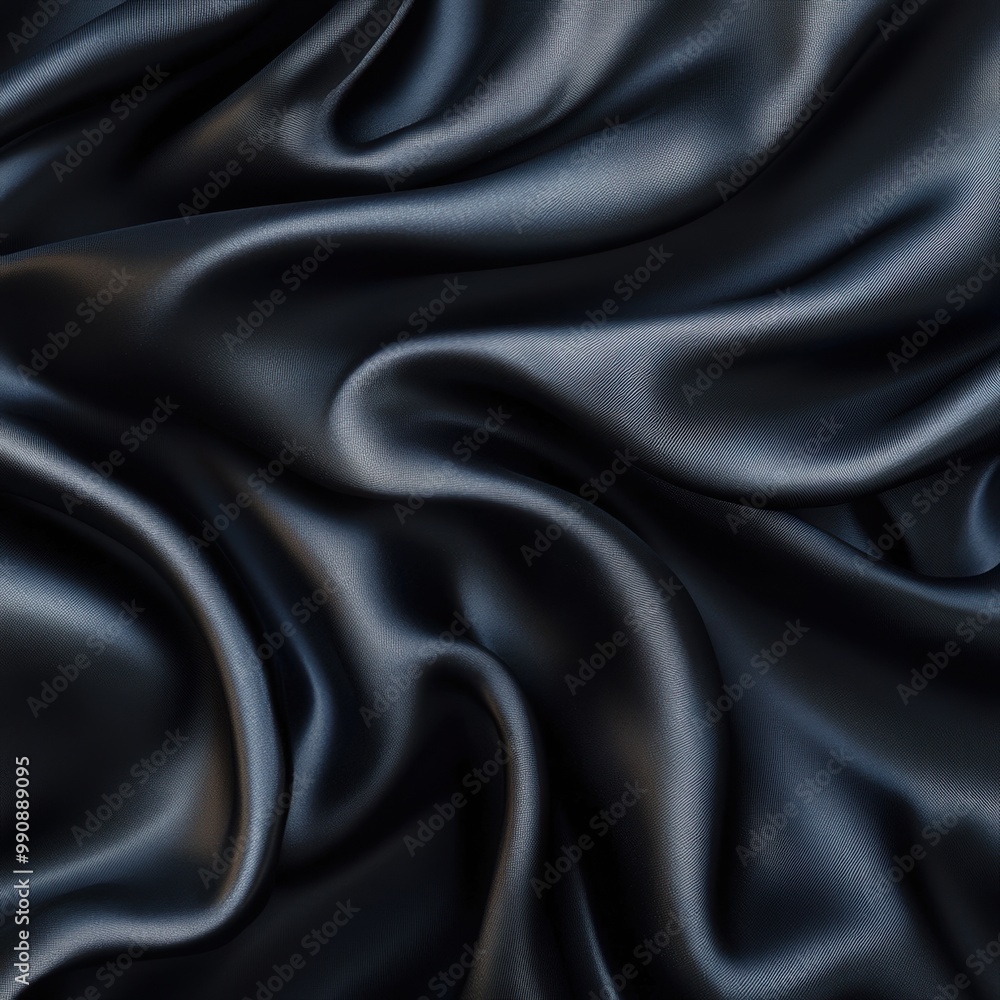 Smooth black satin fabric, elegant texture. Smooth black satin fabric, elegant texture.