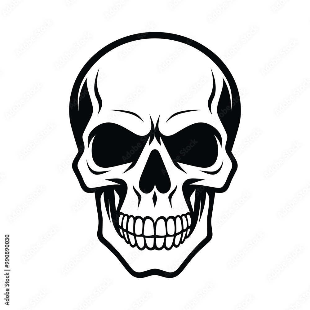 Skull silhouette vector Skull silhouette vector