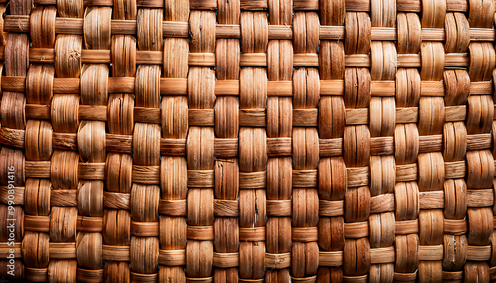 Beautiful background from light brown geometrical square woven natural wooden strips pattern or wickerwork bamboo texture background Beautiful background from light brown geometrical square woven natural wooden strips pattern or wickerwork bamboo texture background