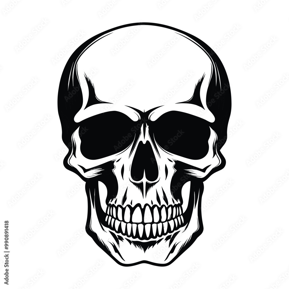 Skull silhouette vector Skull silhouette vector