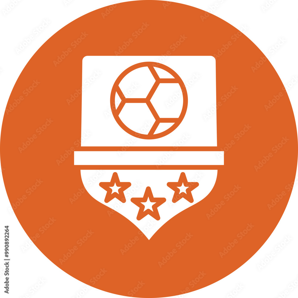 Soccer League glyph circle icon Soccer League glyph circle icon