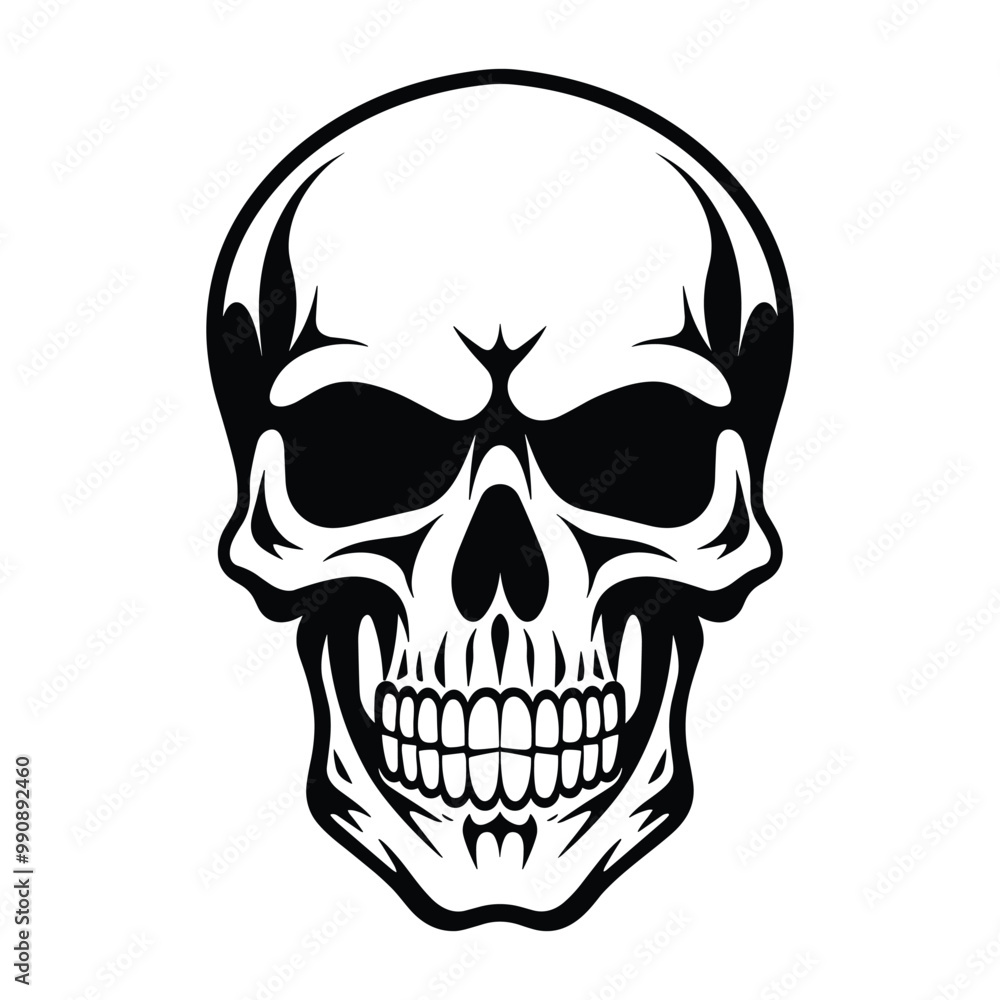 Skull silhouette vector Skull silhouette vector